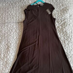 Women's 2XL Black GSTQ Midi Dress New With Tags